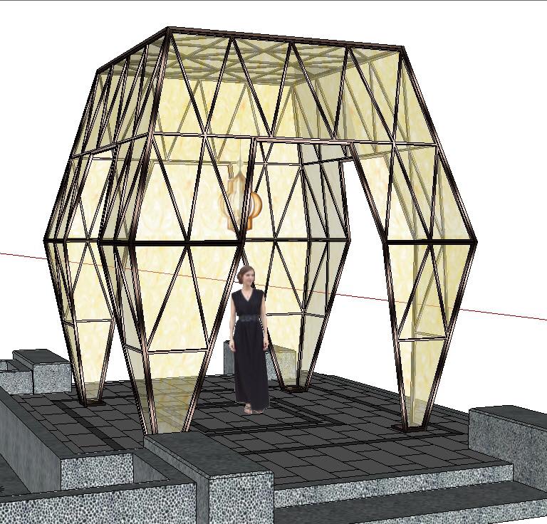 富宇權峰建案-婚禮平臺-鋁板鐳射加工
